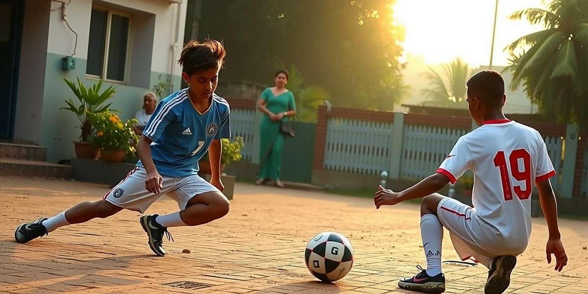 Indian youth playing FIFA World Cup 2014 at home in New Delhi, featuring FIFA World Cup 2014 watermark